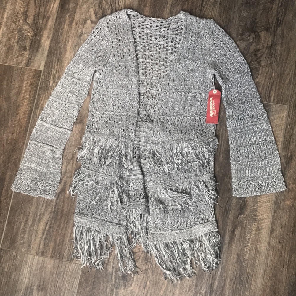 Arizona Jean Co. Gray Knit Cardigan